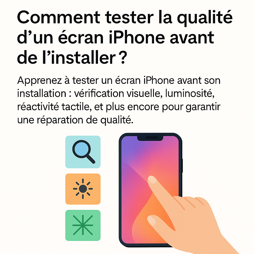 Comment tester la qualité des écrans d'iPhone