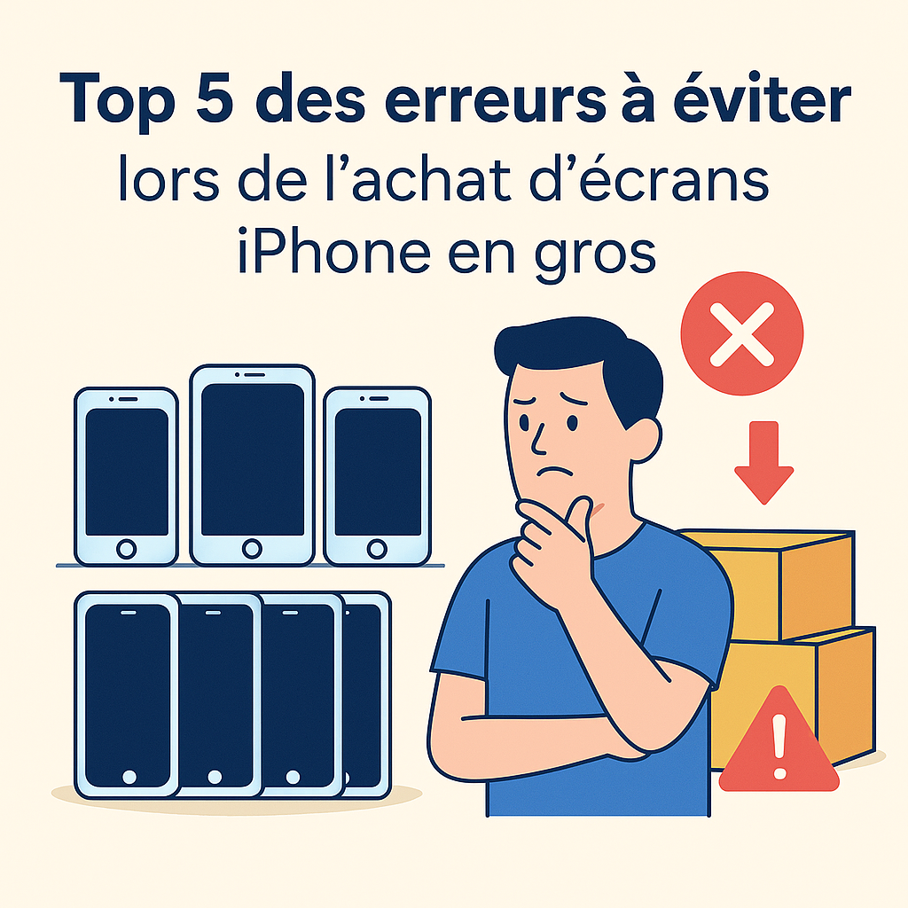 Les pires erreurs à éviter lors de l'achat d'écrans iPhone en gros
