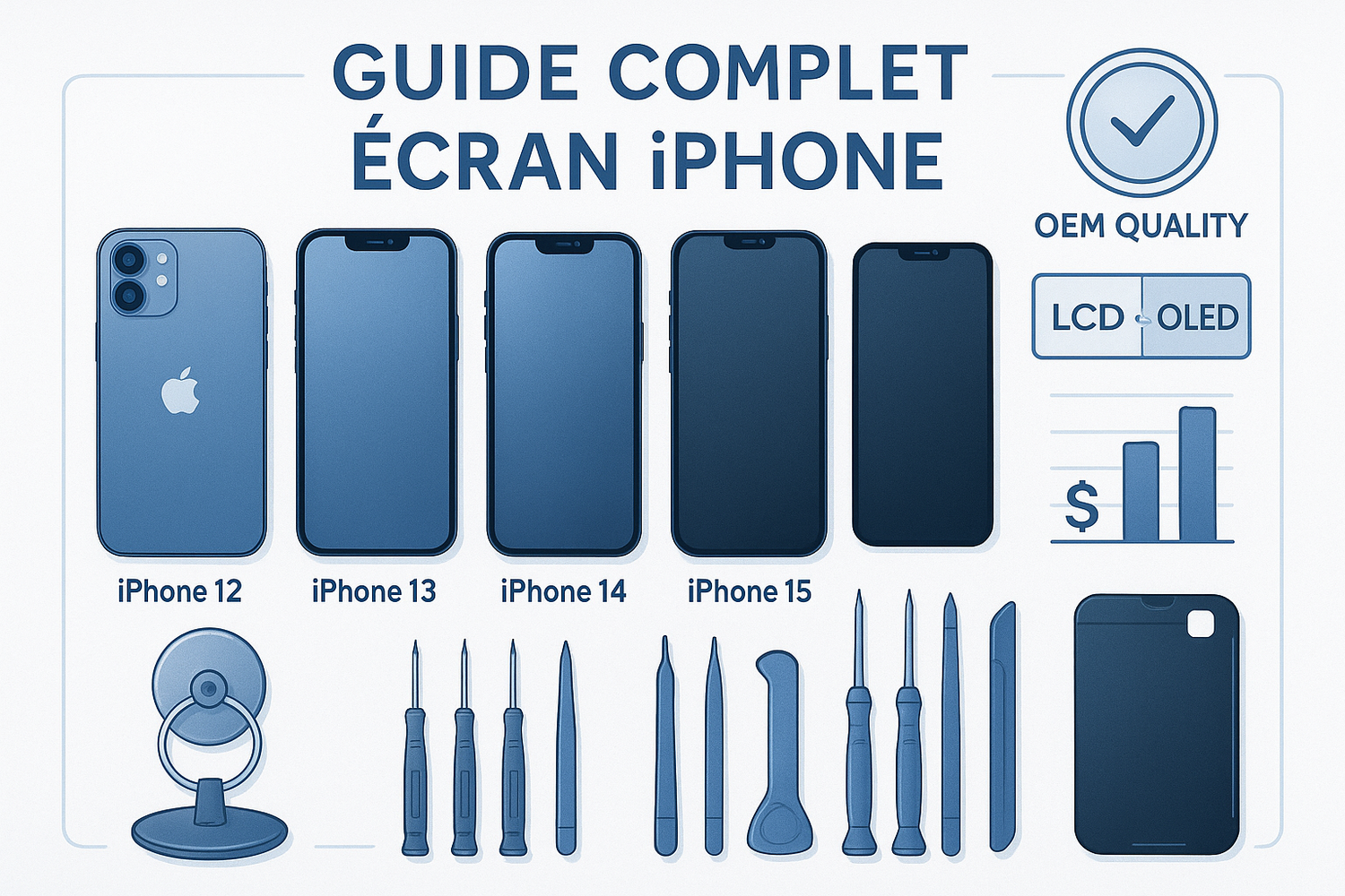 Trouver et acheter un écran de remplacement pour iPhone : le guide complet