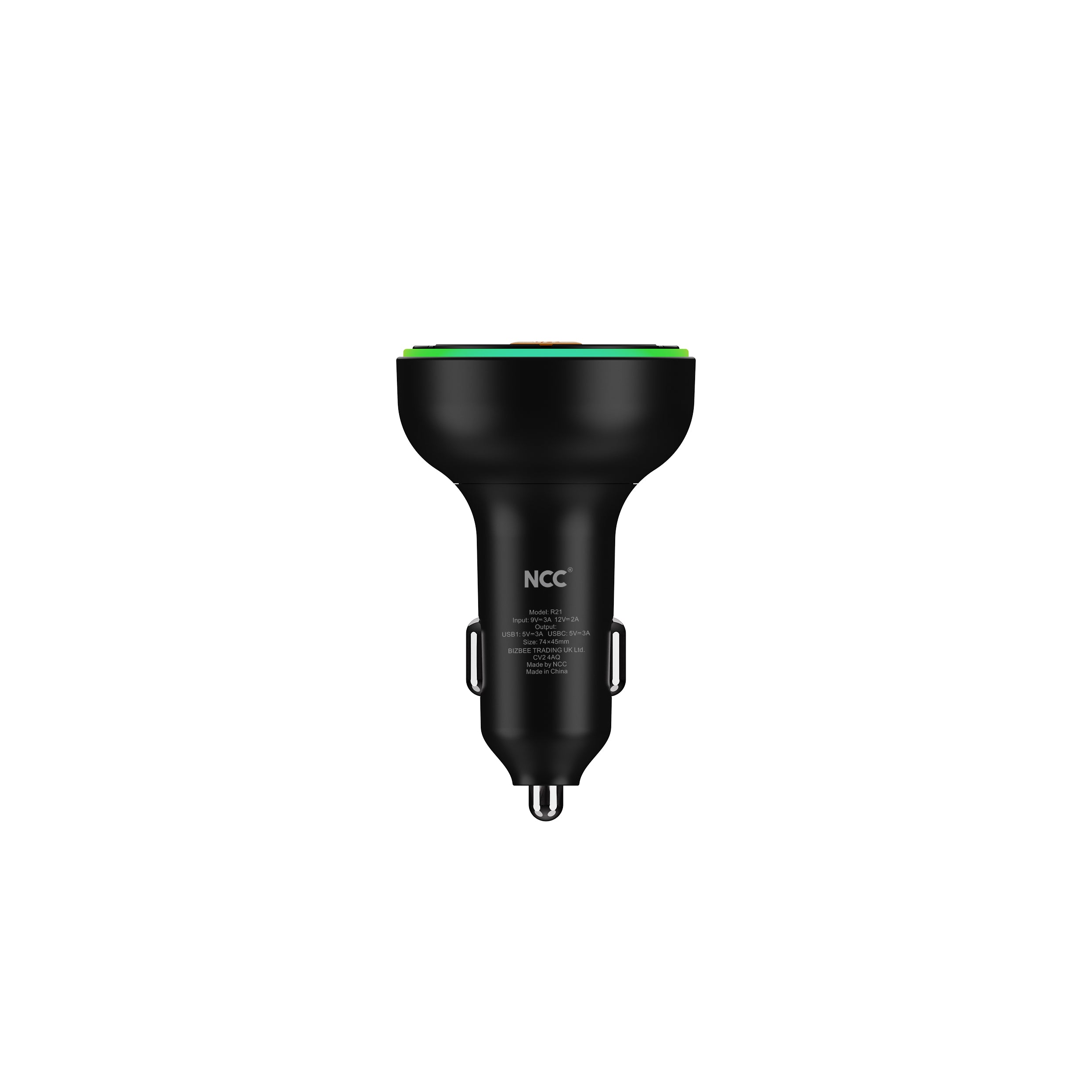 15W Chargeur de voiture Noir