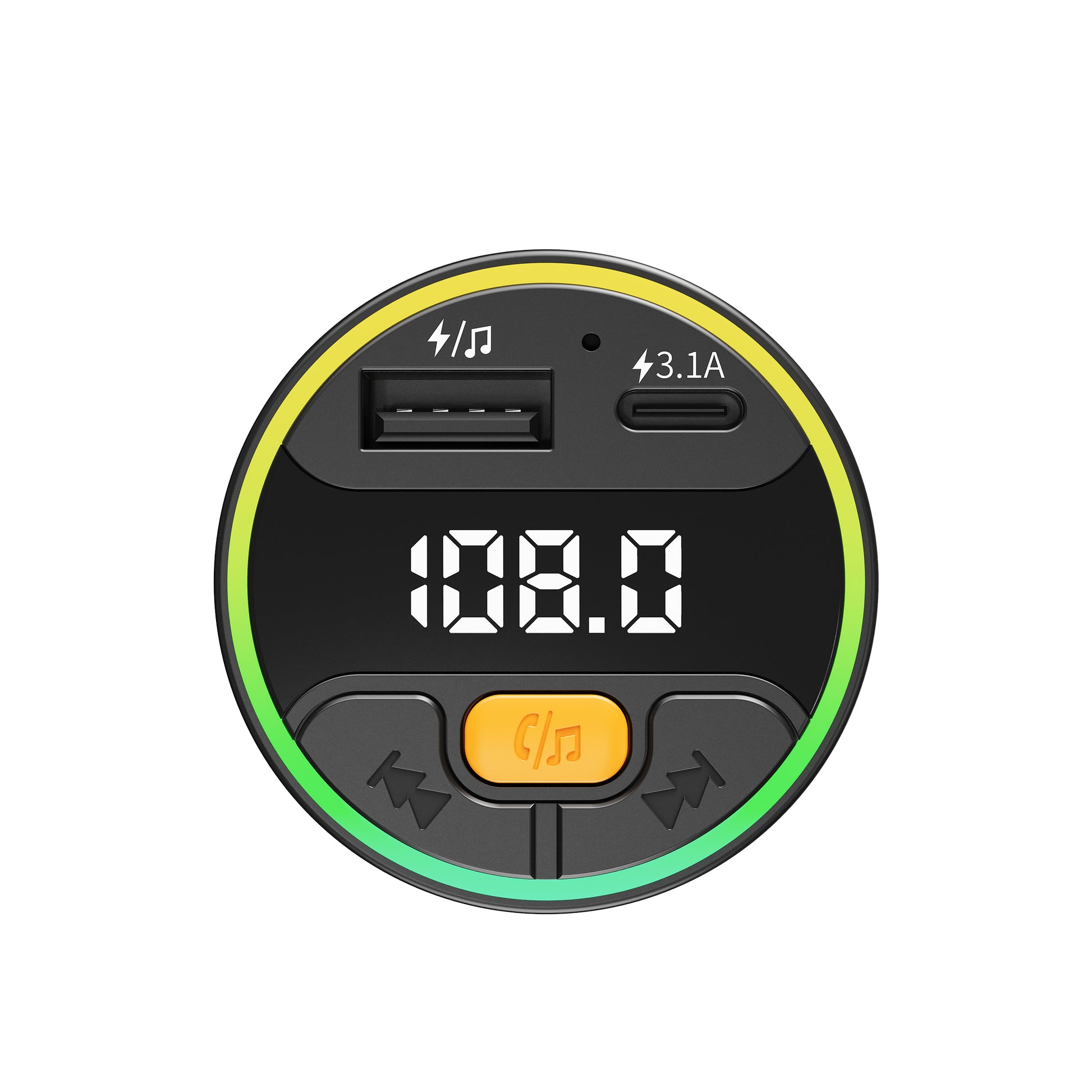 15W Chargeur de voiture Noir