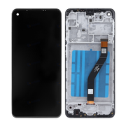 Samsung Ecran A21 (A215U/A215W) Avec Châssis OEM Matériel Noir