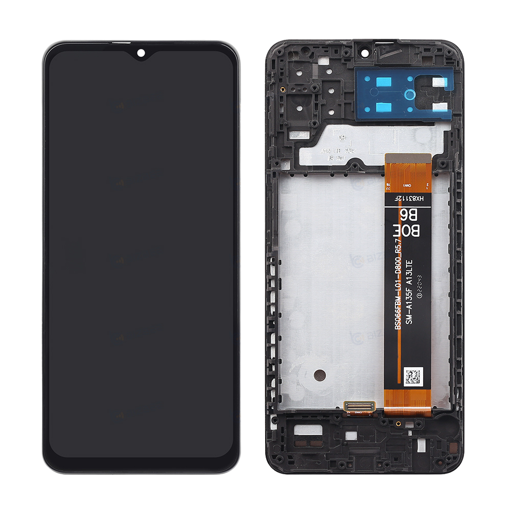 Samsung Ecran A13 4G (A135F/A135U/A135M/A137F) Avec Châssis OEM Matériel Noir