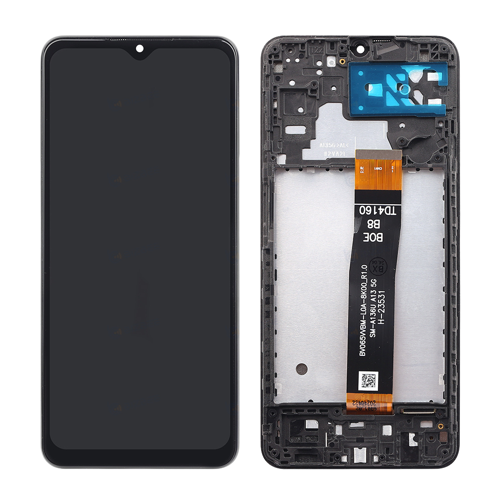 Samsung Ecran A13 5G (A136B/A136U/A136W) Avec Châssis OEM Matériel Noir