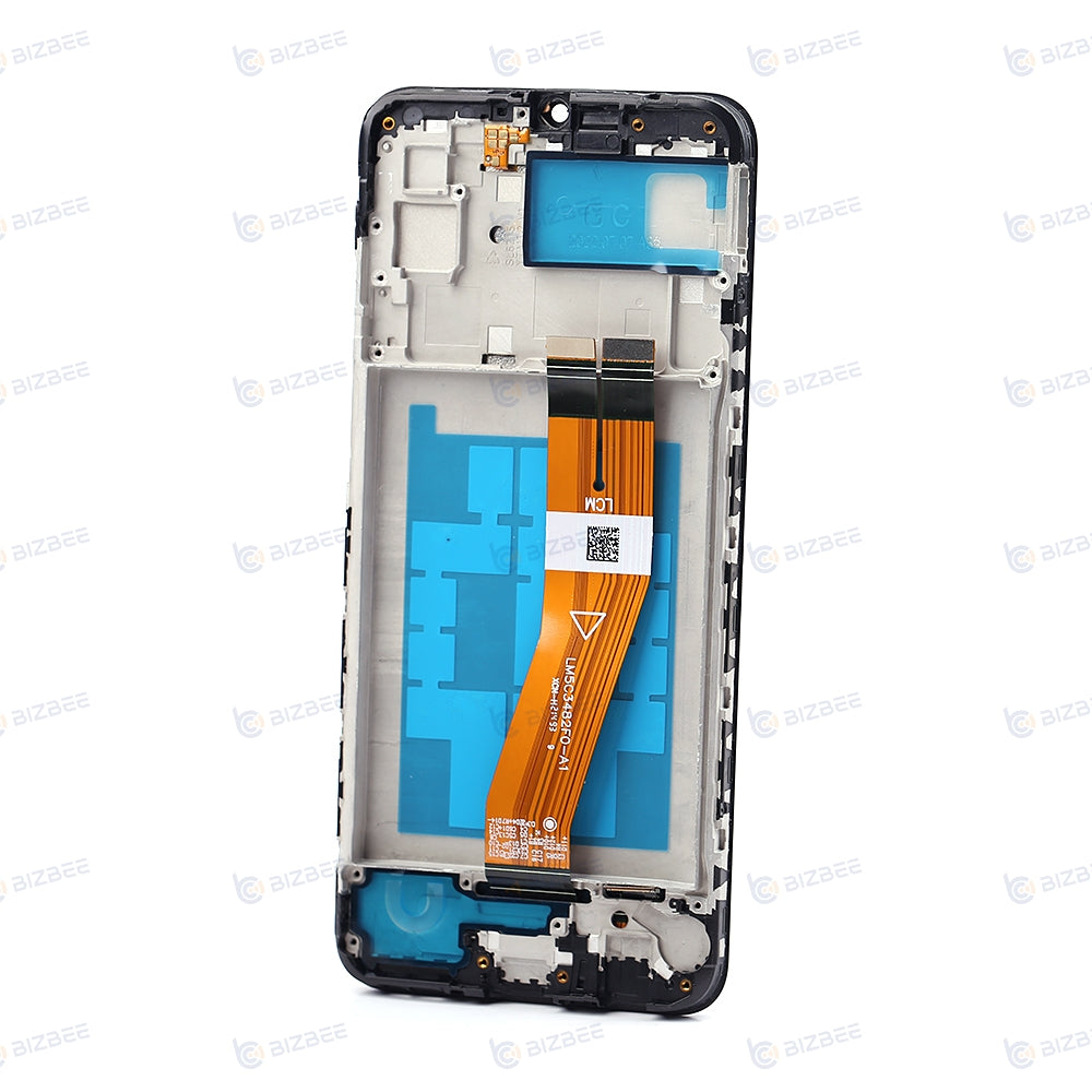 Samsung Ecran A03 (A035F) Avec Châssis OEM Matériel Noir (Petit Size)