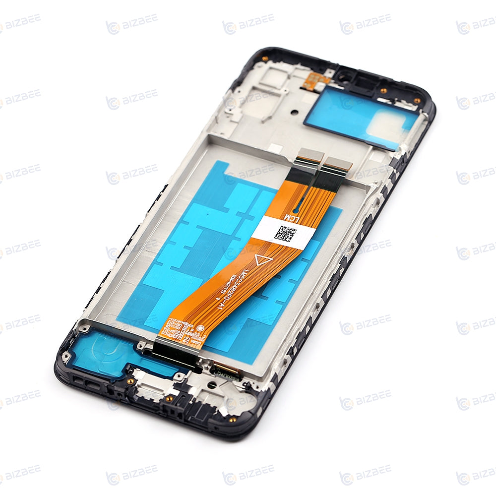 Samsung Ecran A03 (A035F) Avec Châssis OEM Matériel Noir (Petit Size)