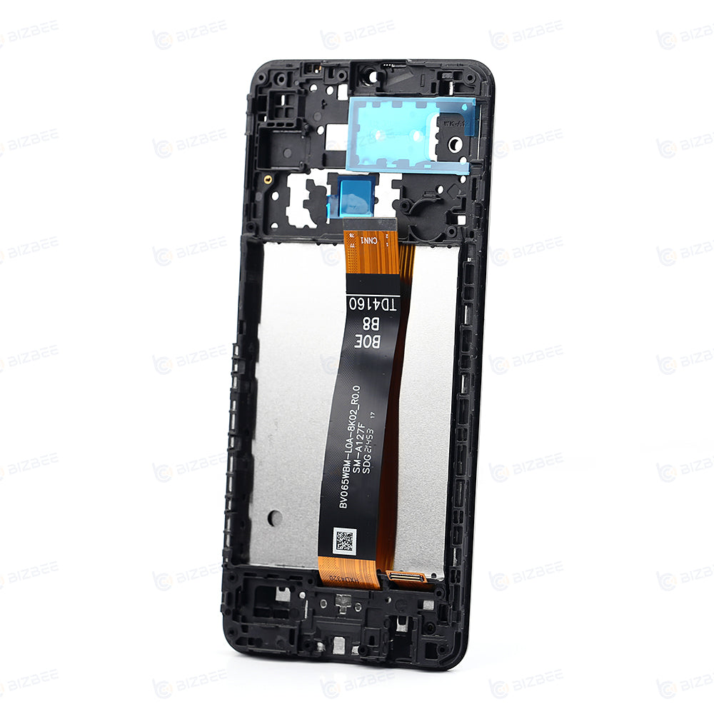 Samsung Ecran A12S (A127F) Avec Châssis OEM Matériel Noir