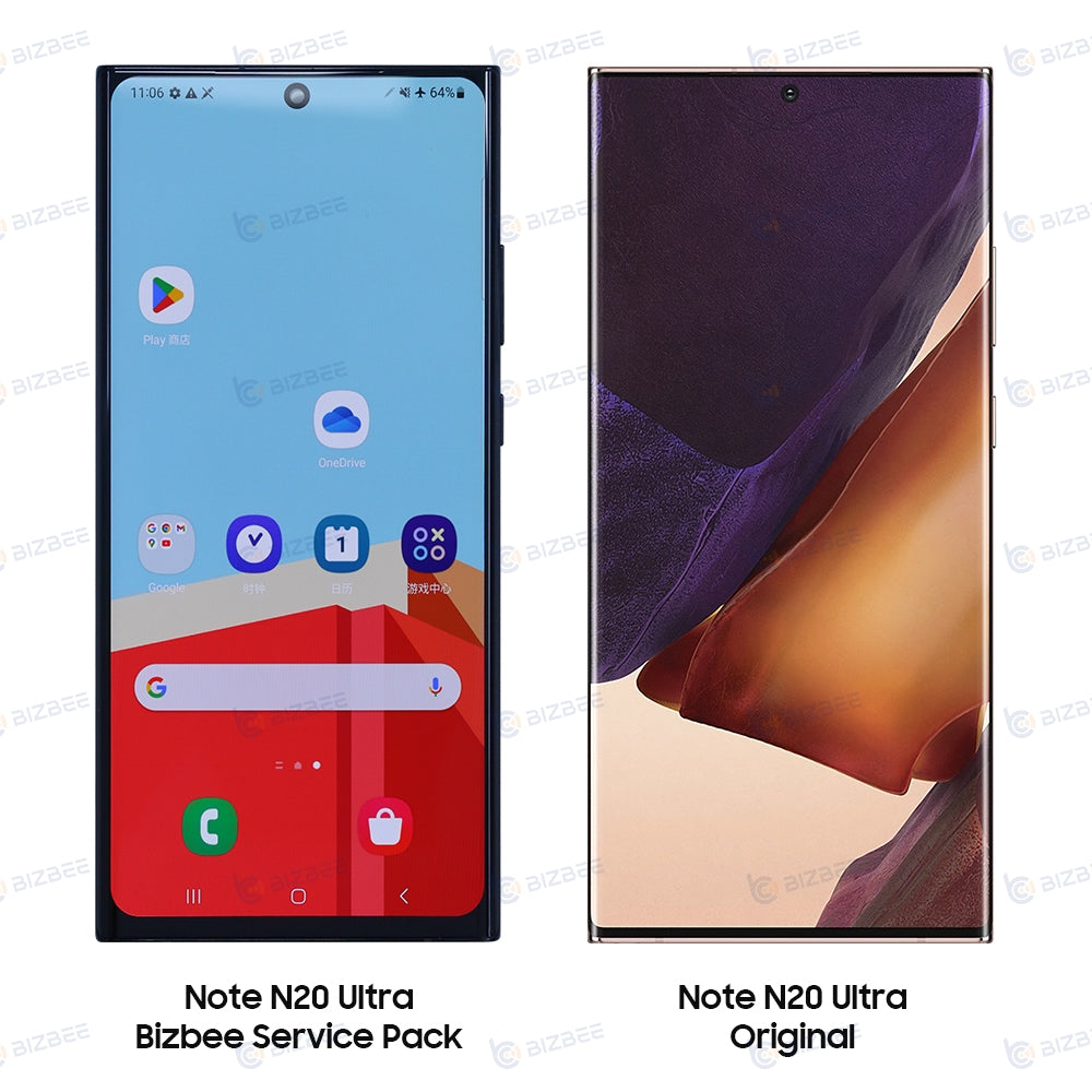 Samsung Ecran Note 20 Ultra 5G (N986B/N986U) Avec Châssis Soft OLED