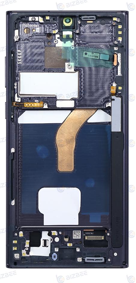 Samsung Ecran S22 Ultra 5G (S908B) Avec Châssis Soft OLED (Original Size) Noir