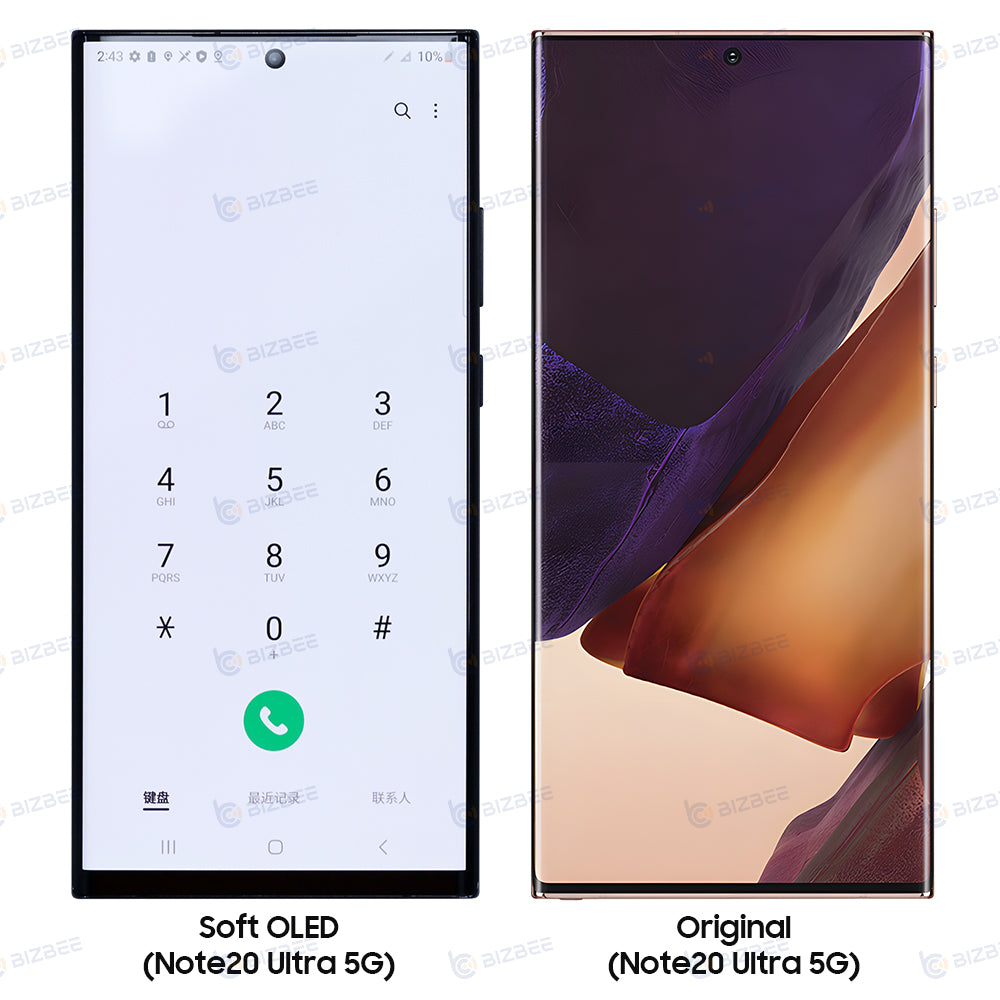 Samsung Ecran Note 20 Ultra 5G (N986B/N986U) Avec Châssis Soft OLED (Original Size)