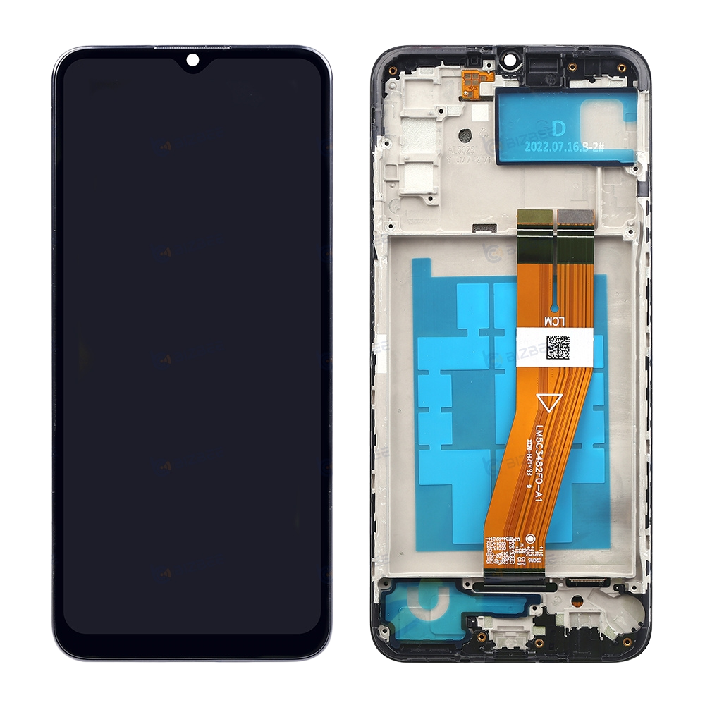 Samsung Ecran A03S (A037F) Avec Châssis OEM Matériel Noir