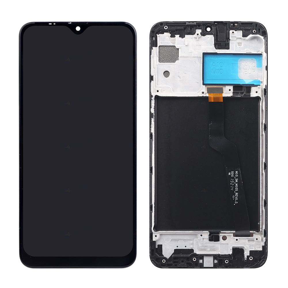 Samsung Ecran A10 (A105F/A105M/A105G) Avec Châssis OEM Matériel Noir