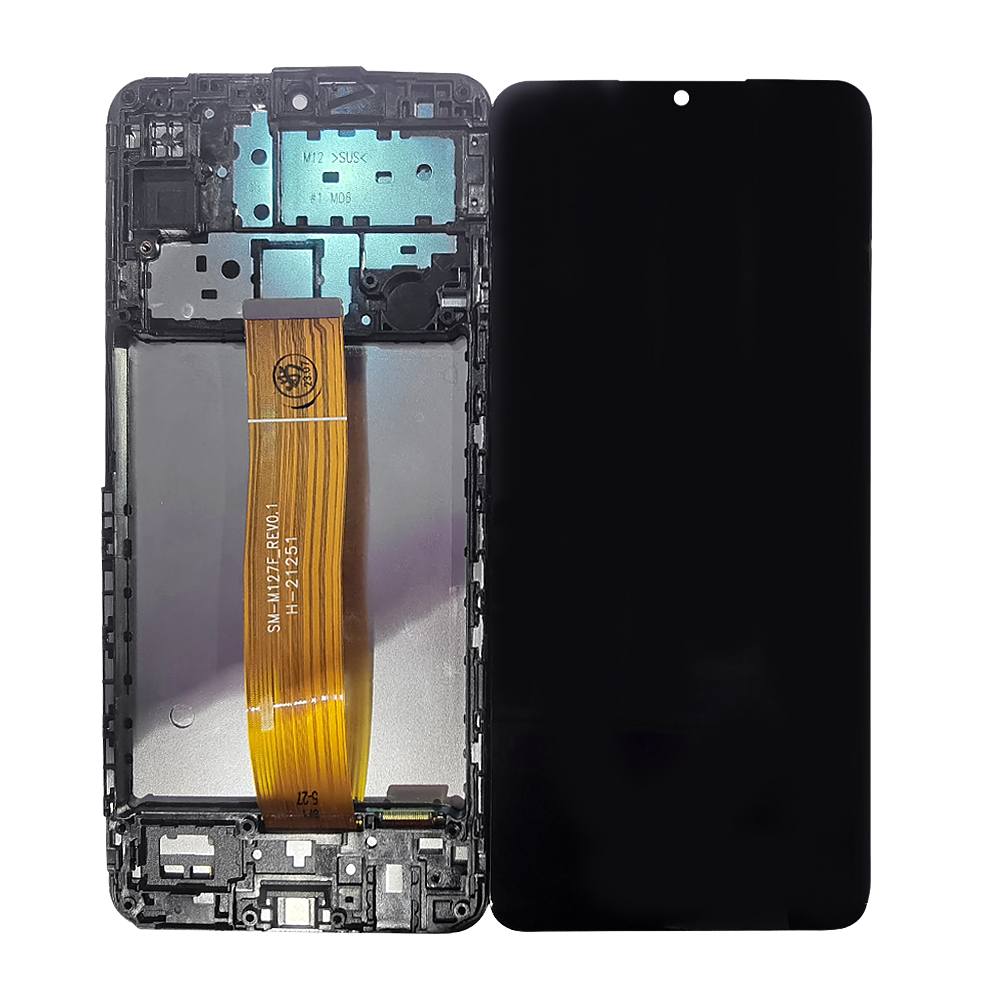 Samsung Ecran M12 (M127) Avec Châssis OEM Matériel Noir