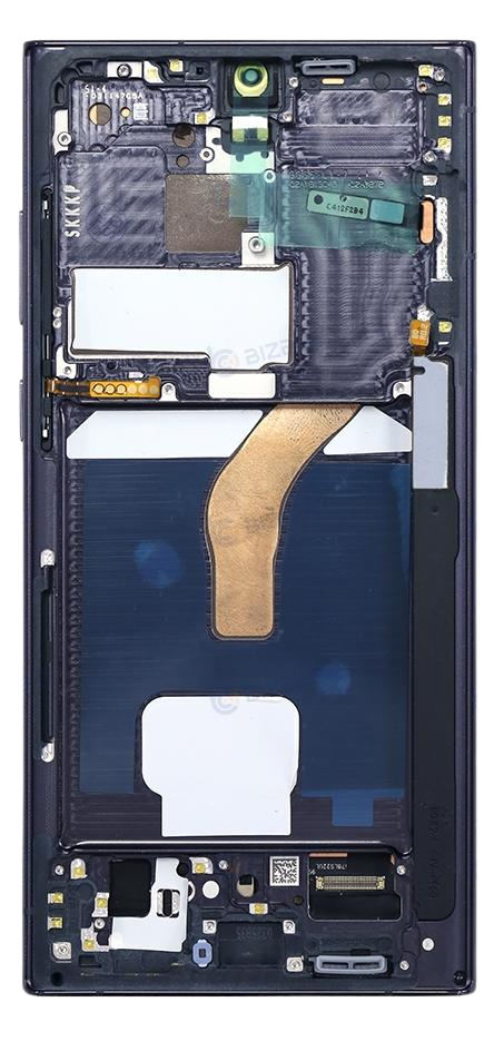 Samsung Ecran S22 Ultra 5G (S908B) Avec Châssis Soft OLED (Original Size) Noir