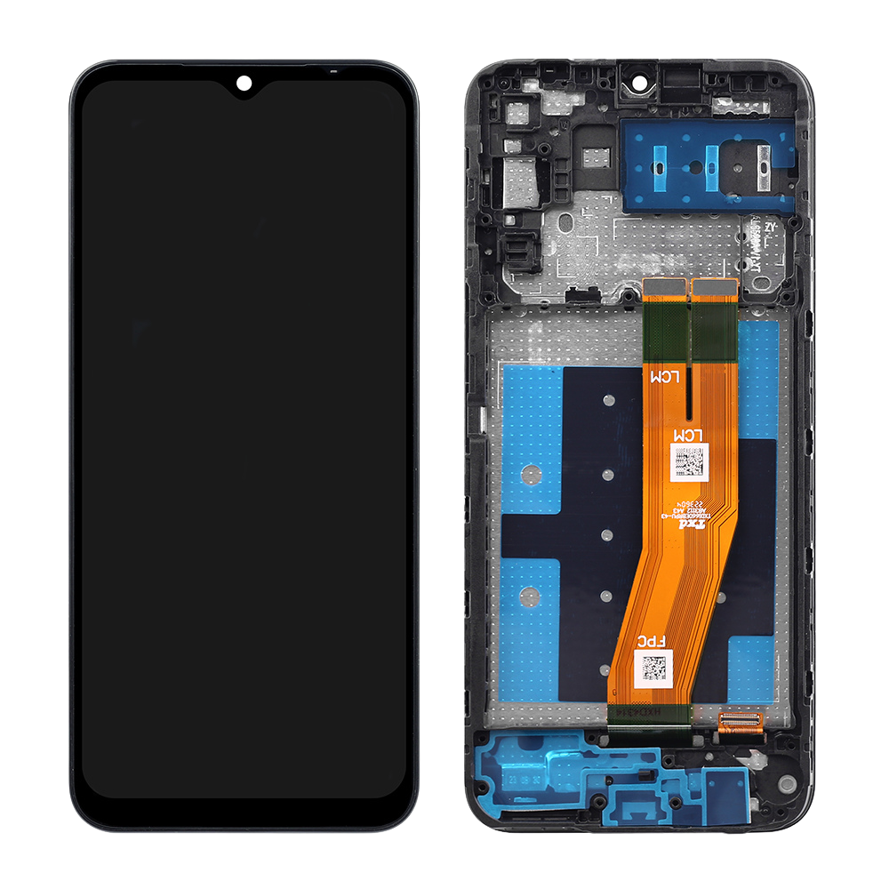 Samsung Ecran A14 4G (A145P/A145R) Avec Châssis OEM Matériel Noir