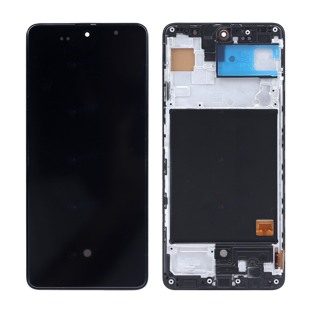 Samsung Ecran A51 4G (A515F/A515U) Avec Châssis Hard OLED Noir