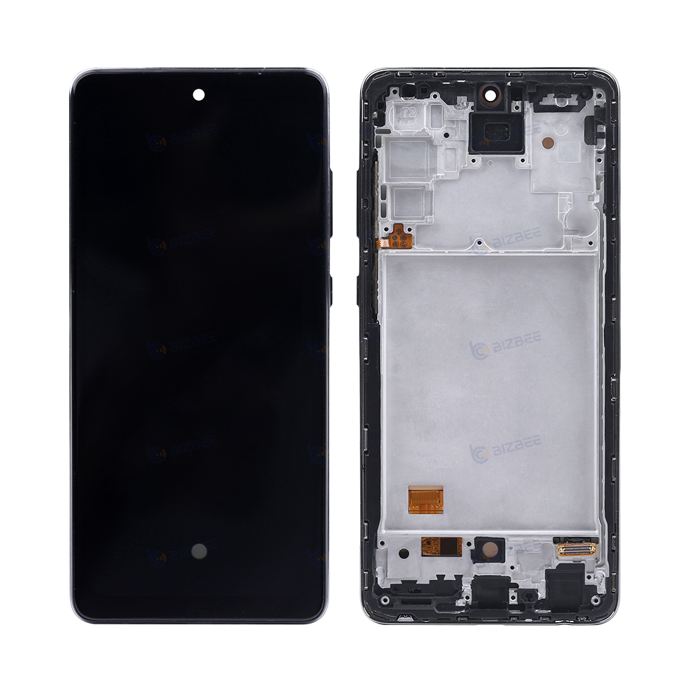 Samsung Ecran A72 (A725F) Avec Châssis Hard OLED Noir