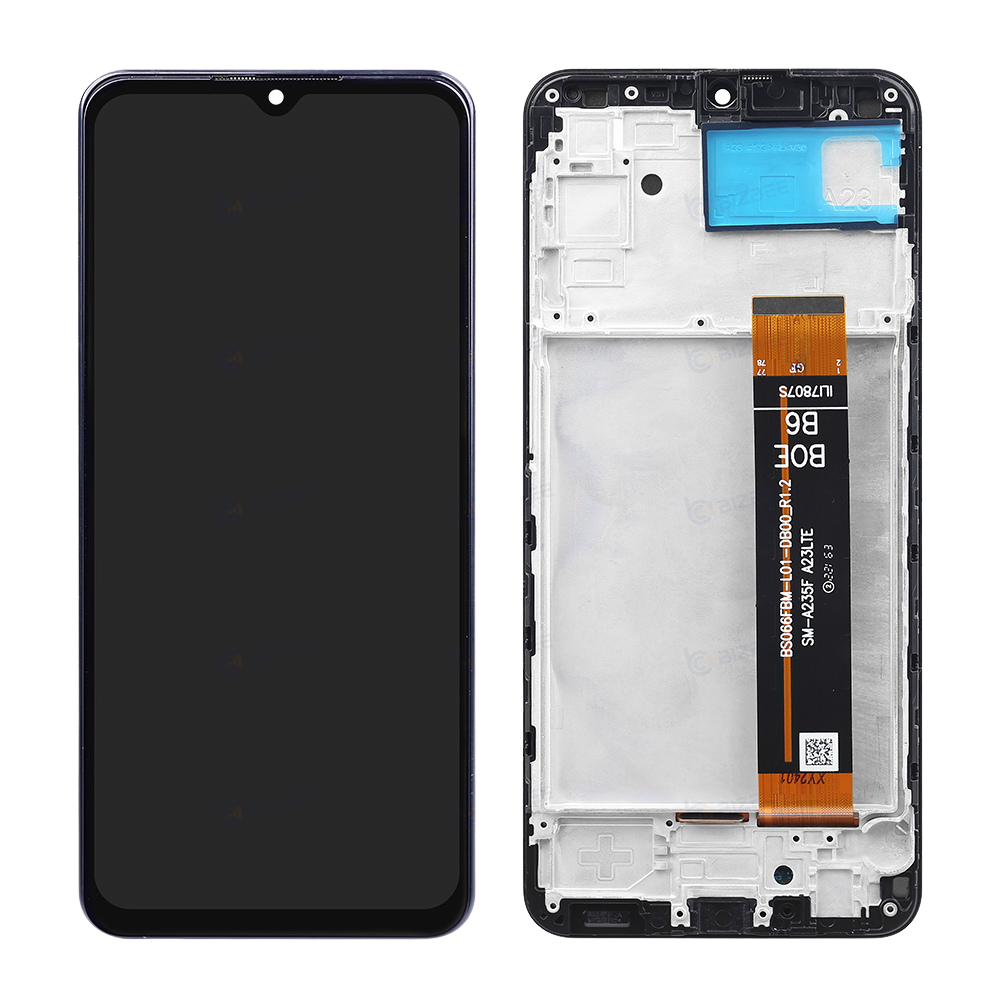 Samsung Ecran A23 4G (A235F/A235M) Avec Châssis OEM Matériel Noir