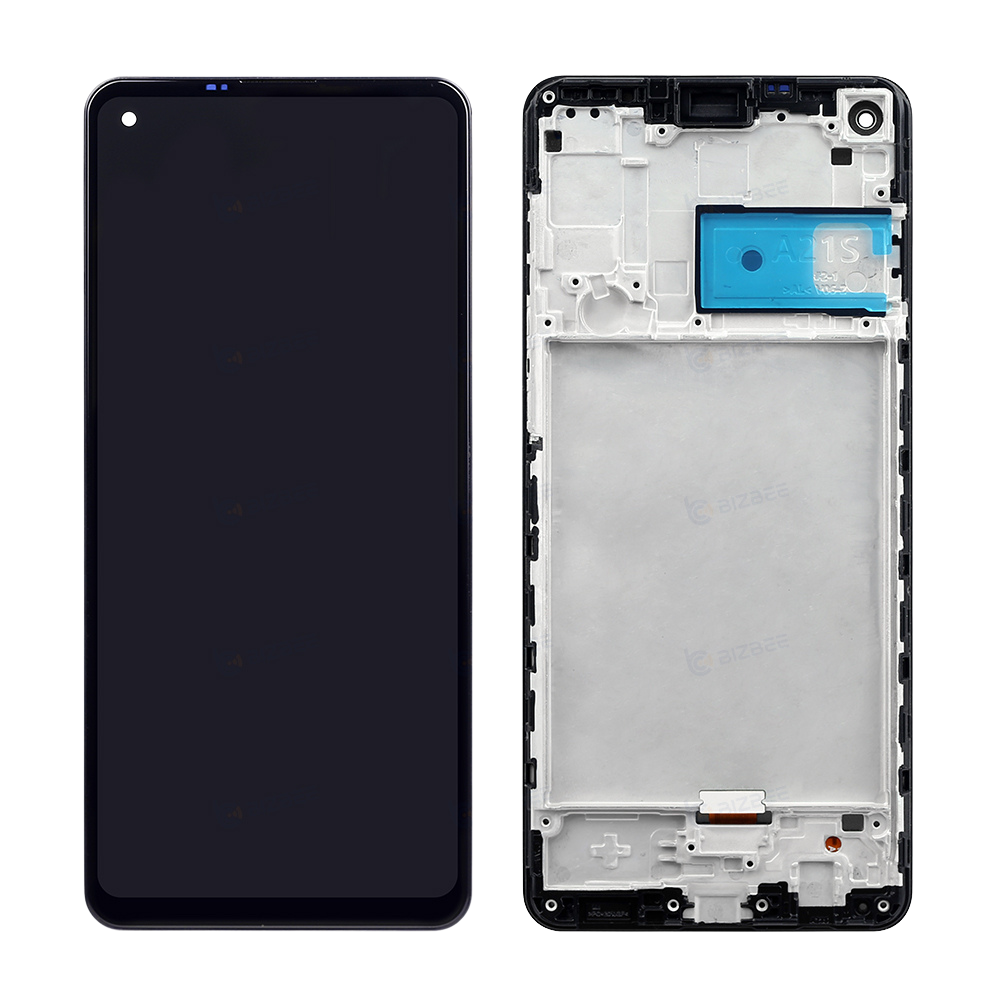 Samsung Ecran A21S (A217F/A217M) Avec Châssis OEM Matériel Noir