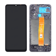 Samsung Ecran A12S (A127F/A127U/A127M) Avec Châssis OEM Matériel Noir