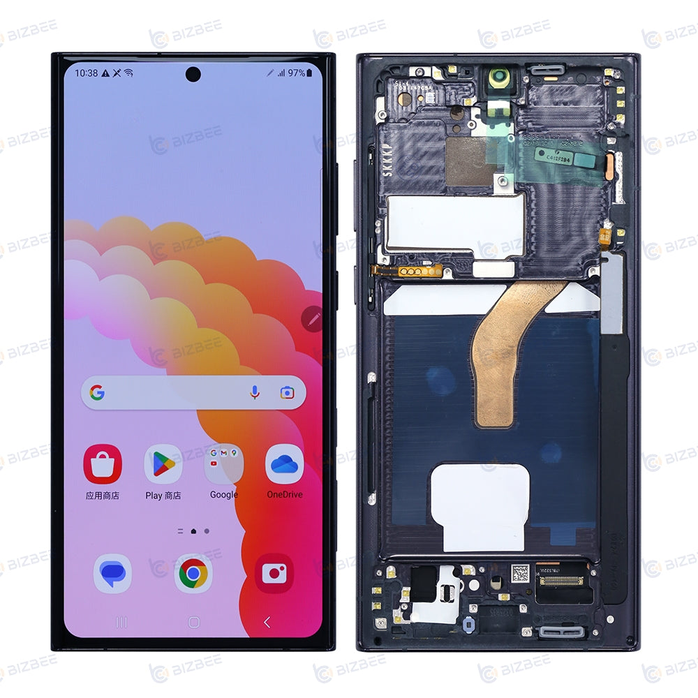 Samsung Ecran S22 Ultra 5G (S908B) Avec Châssis Soft OLED