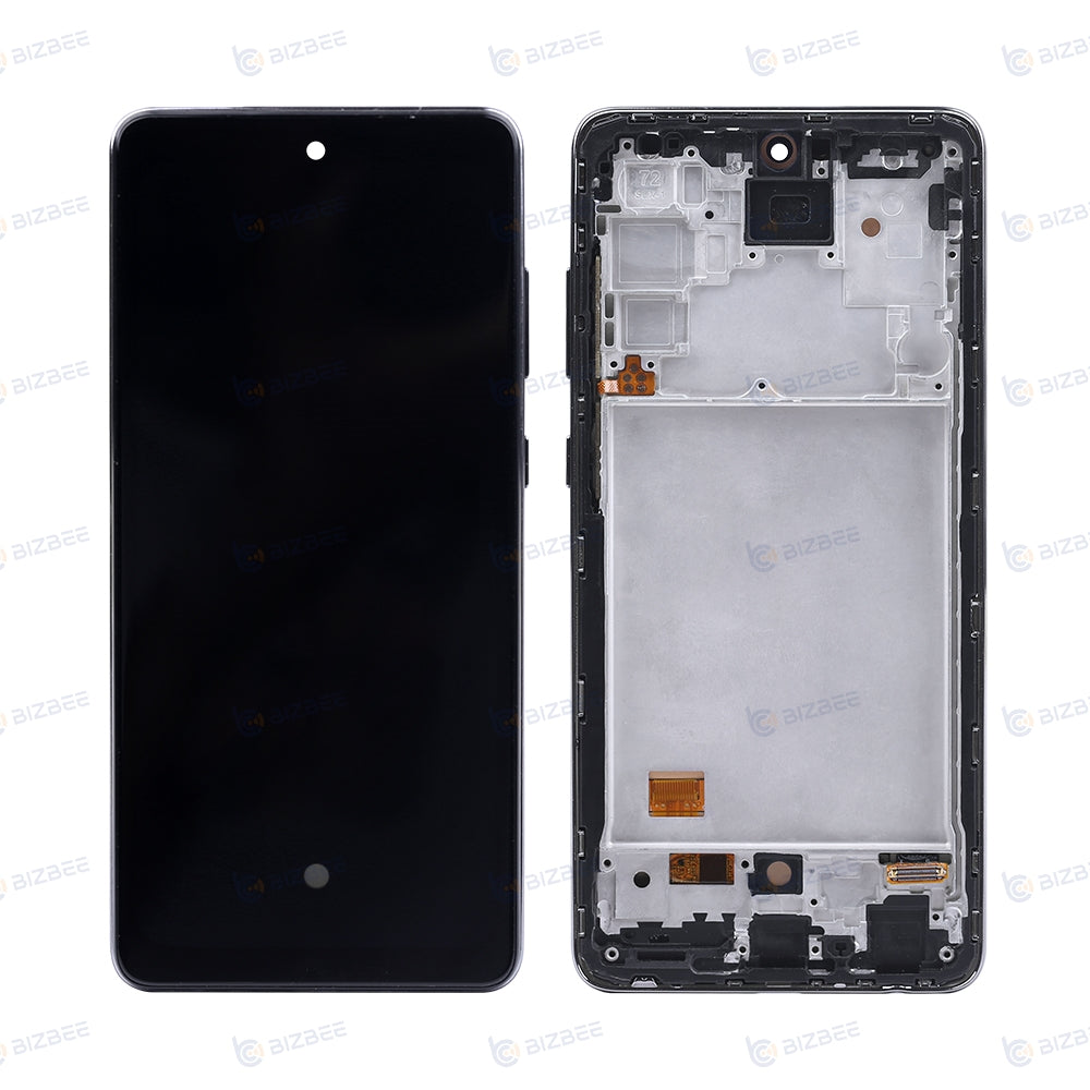 Samsung Ecran A72 (A725F) Avec Châssis Hard OLED Noir