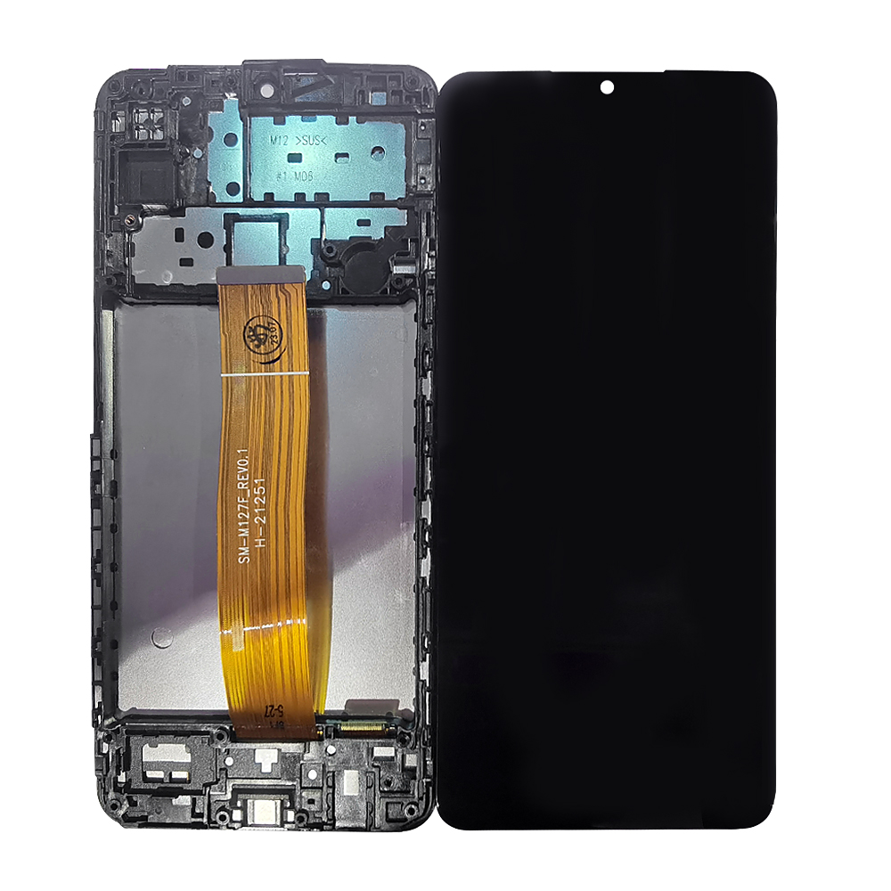 Samsung Ecran M12 (M127) Avec Châssis OEM Matériel Noir