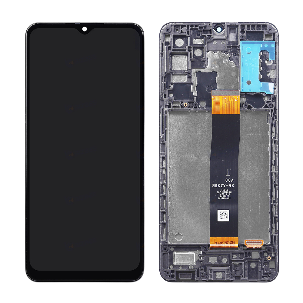 Samsung Ecran A32 5G (A326B/A326U/A326W) Avec Châssis OEM Material Noir