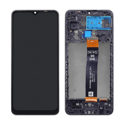 Samsung Ecran A12S (A127F) Avec Châssis OEM Matériel Noir